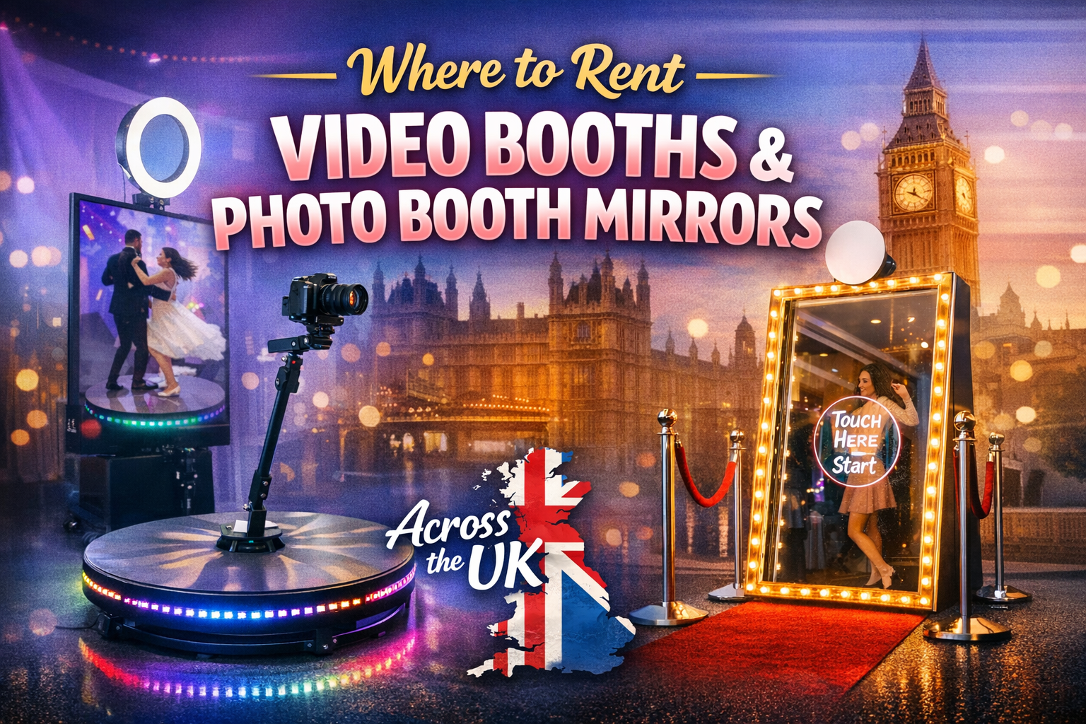 Where to Rent Video Booths and Photo Booth Mirrors Across the UK